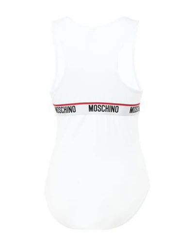 Shop Moschino Bodysuits In White