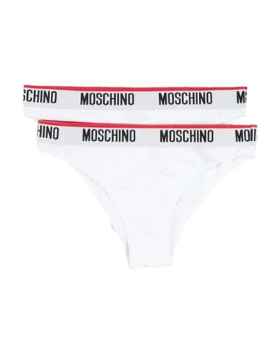 Shop Moschino Briefs In White