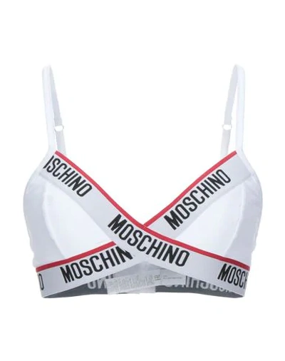 Shop Moschino Bras In White