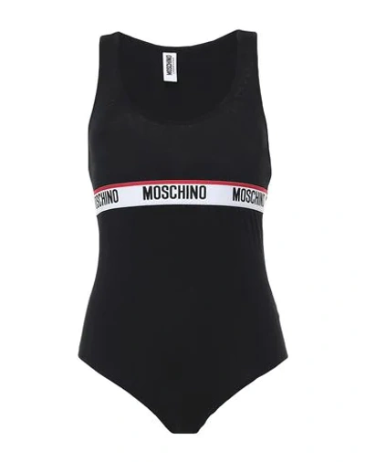 Shop Moschino Bodysuits In Black