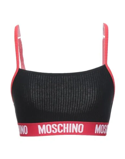 Shop Moschino Bras In Black