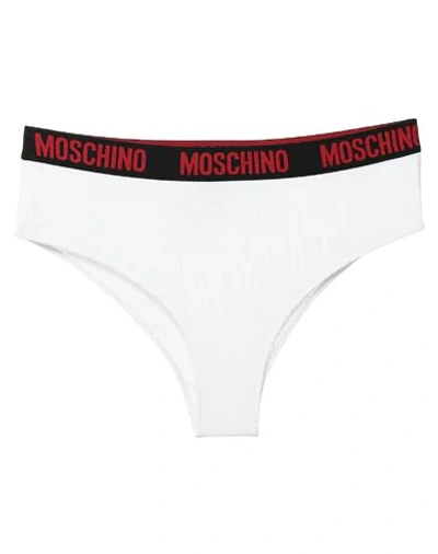 Shop Moschino Briefs In White