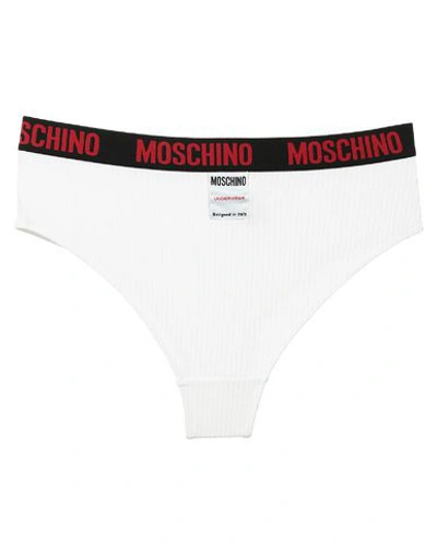 Shop Moschino Briefs In White