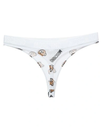 Shop Moschino G-strings In White