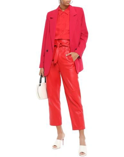 Shop Marissa Webb Sartorial Jacket In Red