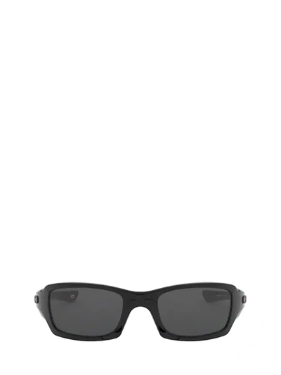 Shop Oakley Oo9238 Polished Black Sunglasses In 923804