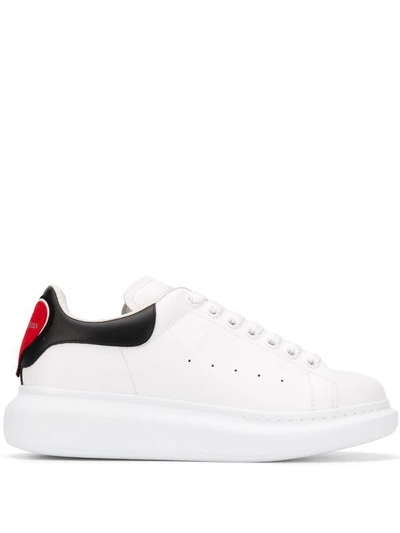Shop Alexander Mcqueen Sneakers Oversize In White Black Red
