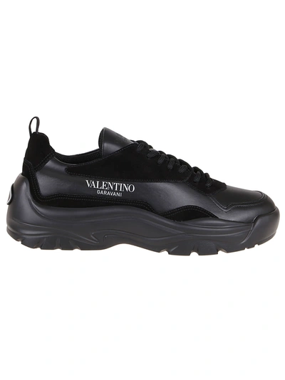 Shop Valentino Sneakers Gumboy In Nero Nero Bianco