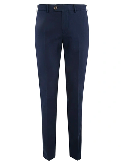 Shop Brunello Cucinelli Classic Buttoned Trousers In Blue