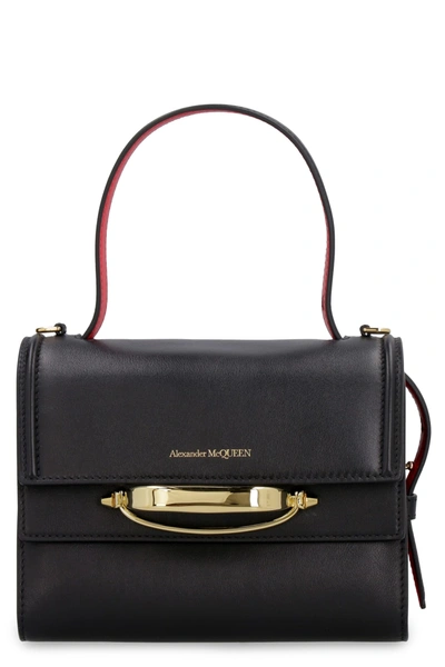 Shop Alexander Mcqueen The Story Leather Handbag In Black