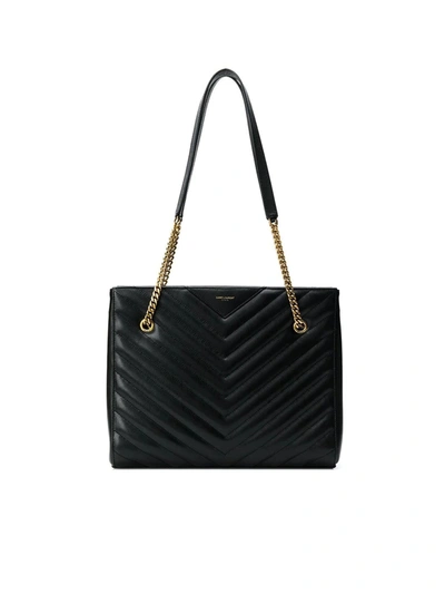 Shop Saint Laurent Tribeca Medium In Black