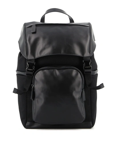 Shop Canali Backpack In Black