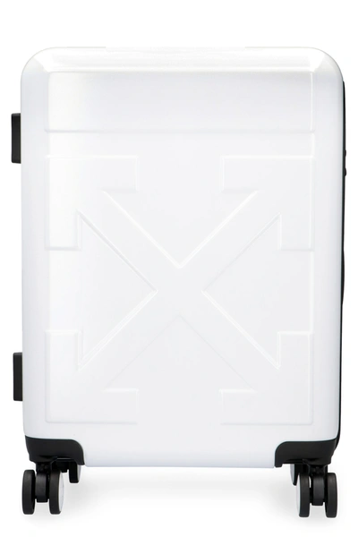 Shop Off-white Polycarbonate Hardshell Suitcase In White