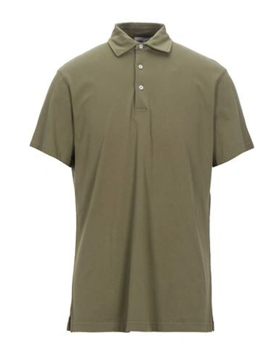 Aspesi Man Polo Shirt Khaki Size Xxl Cotton In Green