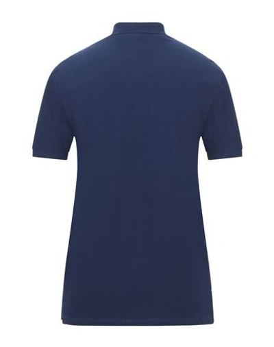 Shop Versace Polo Shirt In Dark Blue