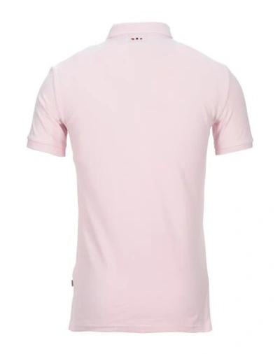 Shop Napapijri Elbas 3 Man Polo Shirt Light Pink Size S Cotton