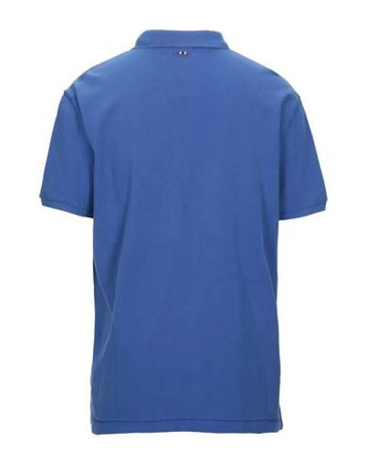 Shop Napapijri Elbas 3 Man Polo Shirt Bright Blue Size S Cotton