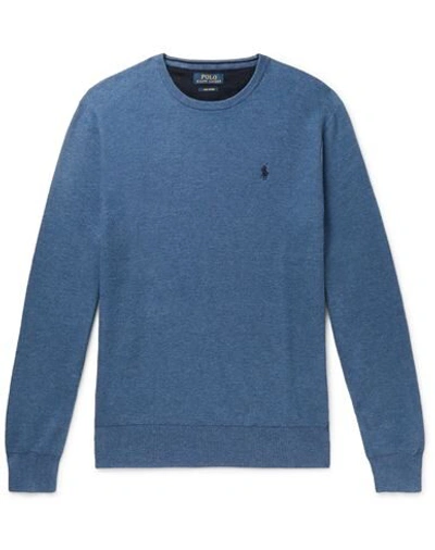 Shop Polo Ralph Lauren Sweater In Slate Blue