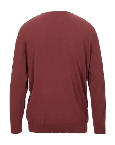 Shop Drumohr Man Sweater Brick Red Size 44 Cotton