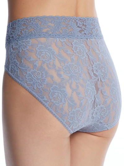 Shop Hanky Panky Signature Lace French Brief In Grey Mist