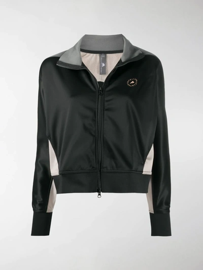 Shop Adidas By Stella Mccartney Panelled Track Jacket In Black