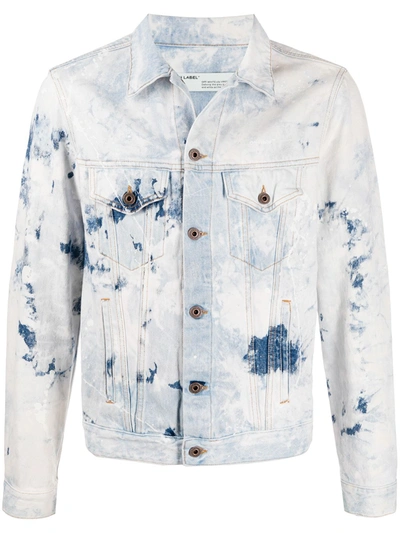 Shop Off-white Jeansjacke Mit Pfeilen In Blue