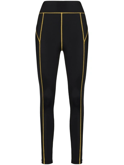 Shop Fendi Whipstitched-detail Base Layer Ski Leggings In Black