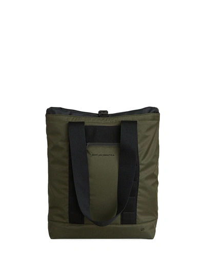 Shop Want Les Essentiels De La Vie Two-tone Buckle-fastening Tote Bag In Green
