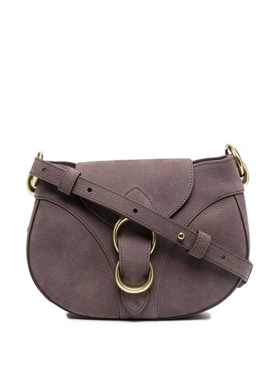 Shop Orciani Beth Leather Shoulder Bag In Brown