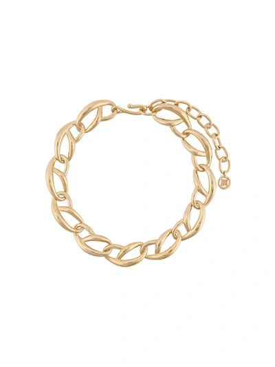 Pre-owned Givenchy 1980s Chain-link Necklace In Gold