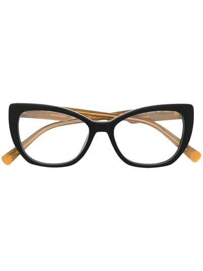 Shop Just Cavalli Black Cat-eye Glasses