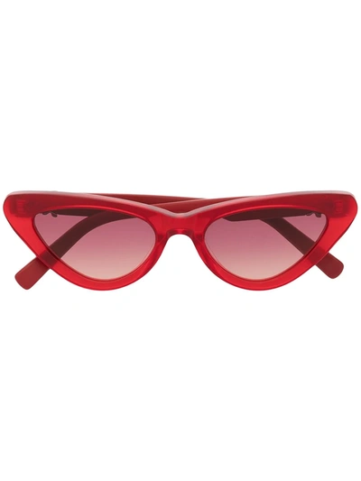 Shop Just Cavalli Tinted Cat-eye Sunglasses In Red