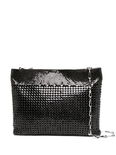 Shop Paco Rabanne Chain Mail Shoulder Bag In Black