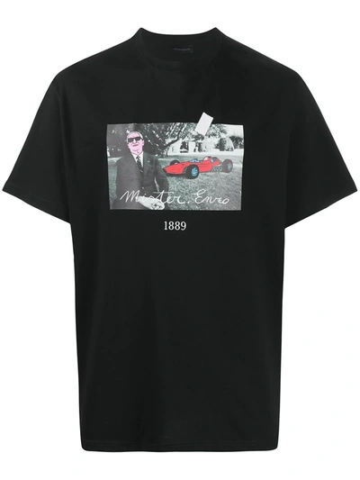 Shop Throwback Short-sleeved Mr Enzo T-shirt In Black