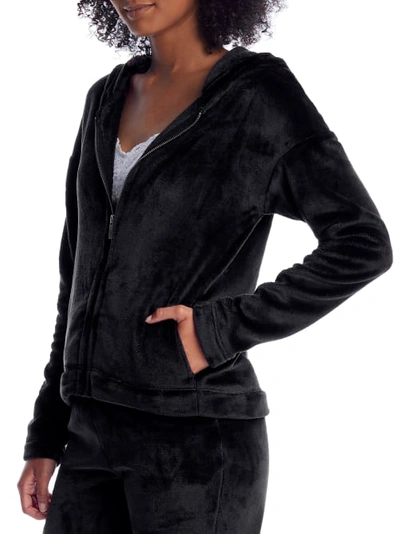 Shop Ugg Tasha Fleece Hoodie In Black