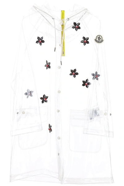 Shop Moncler X Rocha  Genius 4 Raincoat In Trasparent