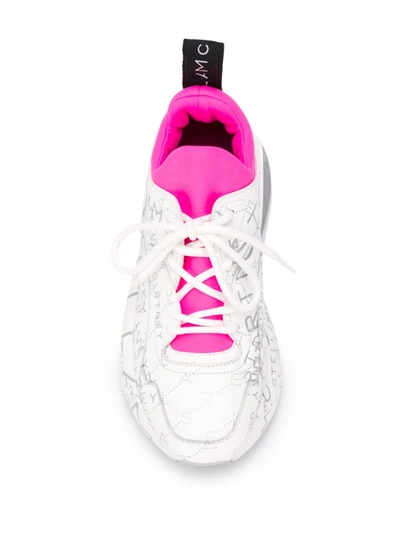 Shop Stella Mccartney Allover Logo Eclypse Sneakers