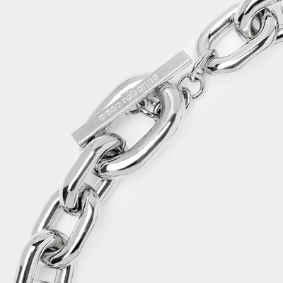 Shop Rabanne Xl Link Neck Necklace - Paco  - Silver - Metal