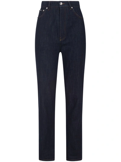 Shop Dolce & Gabbana High-waisted Jeans In Blue