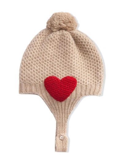 Shop Dolce & Gabbana Intarsia-knit Beanie Hat In Neutrals