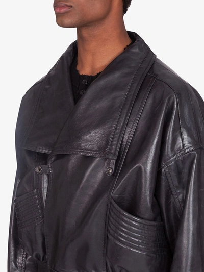 Shop Dolce & Gabbana Wraparound Long-sleeve Jacket In Black
