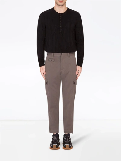 Dolce & Gabbana Black Wool Jumper In Black