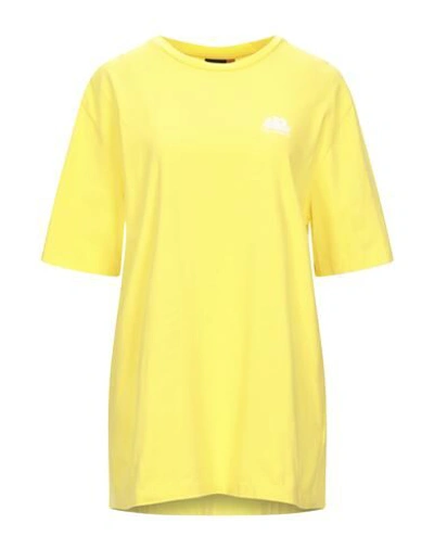 Shop Sundek T-shirts In Yellow