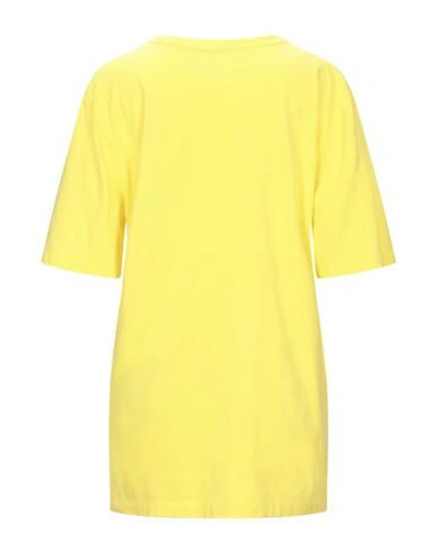 Shop Sundek T-shirts In Yellow