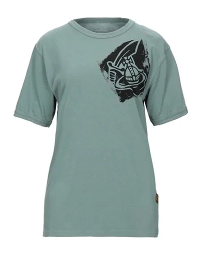 Shop Vivienne Westwood Anglomania T-shirts In Light Green