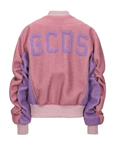 Shop Gcds Woman Jacket Pink Size S Polyamide, Polyurethane, Metallic Fiber