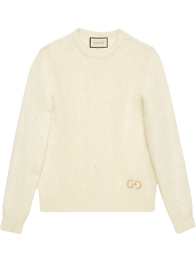 Shop Gucci Wool Sweater In White