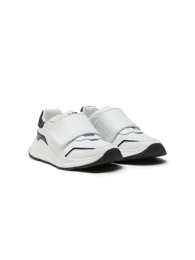 Shop Dolce & Gabbana Daymaster Leather Sneakers In White