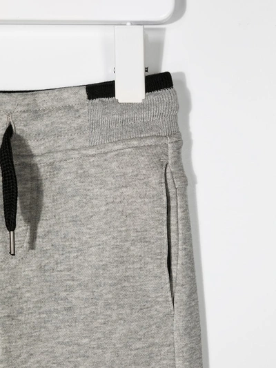 Shop Hugo Boss Logo-print Track Pants In Grey
