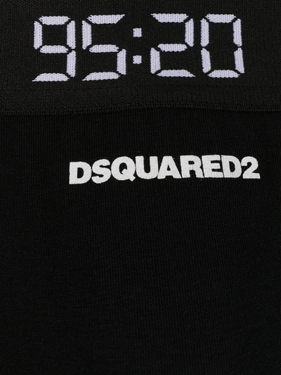 Shop Dsquared2 95:20 Logo Boxers In Black